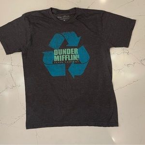 Mens Grey "The Office" Dundee Mifflin Short SleeveT-Shirt Size XL